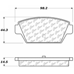 D0533 Semi-Met Disc Brake Pads: Rear - Dodge, Eagle, Mitsubishi, Plymouth