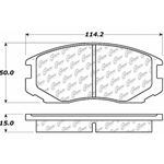 D0535 Semi-Met Disc Brake Pads: Front - Dodge, Eagle, Mitsubishi