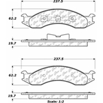D0557 Semi-Met Disc Brake Pads: Front - Ford Van