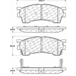 D0583 Semi-Met Disc Brake Pads: Front - Ford, Mazda