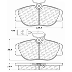 D0590 Semi-Met Disc Brake Pads: Front - Alfa Romeo