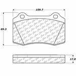 D0592 Semi-Met Disc Brake Pads: Front - Dodge