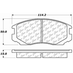 D0602 Semi-Met Disc Brake Pads: Front - Dodge, Eagle, Mitsubishi