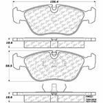 D0618 Semi-Met Disc Brake Pads: Front - Volvo
