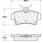 D0627 Semi-Met Disc Brake Pads: Rear - Ford