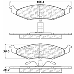 D0633 Semi-Met Disc Brake Pads: Front - Dodge, Plymouth