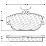 D0634 Semi-Met Disc Brake Pads: Front - Volvo