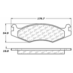 D0651 Semi-Met Disc Brake Pads: Front and Rear - Hummer SUV