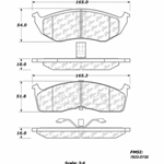 D0730A Semi-Met Disc Brake Pads: Rear - Chrysler, Plymouth
