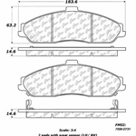 D0731 Semi-Met Disc Brake Pads: Front - Cadillac, Chevrolet, Pontiac