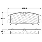 D0754 Semi-Met Disc Brake Pads: Rear - Cadillac