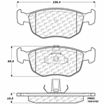 D0762 Semi-Met Disc Brake Pads: Front - Ford