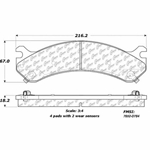 D0784 Semi-Met Disc Brake Pads: Front - Cadillac, Chevrolet Pickup, Van, GMC Pickup, Van, Hummer SUV
