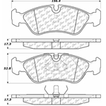 D0796 Semi-Met Disc Brake Pads: Front - Daewoo