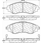 D0797A Semi-Met Disc Brake Pads: Front - Daewoo