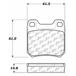 D0811 Semi-Met Disc Brake Pads: Rear - Saab