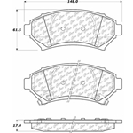 D1224 Semi-Met Disc Brake Pads: Front - Buick, Chevrolet Van