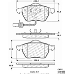 D0840 Semi-Met Disc Brake Pads: Front - Saab