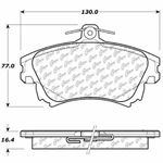 D0837 Semi-Met Disc Brake Pads: Front - Volvo