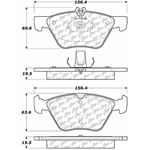 D0853 Semi-Met Disc Brake Pads: Front - Chrysler, Mercedes