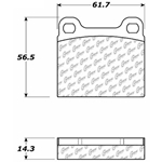 D0861 Semi-Met Disc Brake Pads: Rear - Volvo