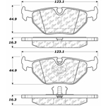 D0763A Semi-Met Disc Brake Pads: Rear - Saab