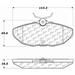 D0878 Semi-Met Disc Brake Pads: Rear - Dodge