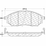 D0888 Semi-Met Disc Brake Pads: Front - Infiniti, Nissan