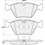 D0901 Semi-Met Disc Brake Pads: Front - Jaguar