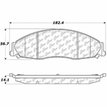 D0921 Semi-Met Disc Brake Pads: Front - Cadillac, Pontiac