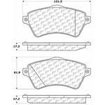 D0926 Semi-Met Disc Brake Pads: Front - Land Rover SUV