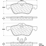 D0939 Semi-Met Disc Brake Pads: Front - Mini
