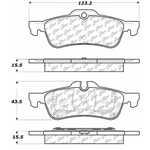 D1060 Semi-Met Disc Brake Pads: Rear - Mini