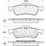 D0940 Semi-Met Disc Brake Pads: Rear - Mini
