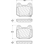 D0961 Semi-Met Disc Brake Pads: Rear - Infiniti, Mitsubishi, Nissan, Subaru