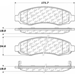 D0962 Semi-Met Disc Brake Pads: Front - Dodge Pickup