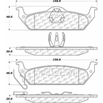 D0963 Semi-Met Disc Brake Pads: Rear - Dodge Pickup