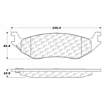 D0967A Semi Metallic Disc Brake Pads: Rear - Chrysler SUV, Dodge Pickup