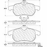 D0972 Semi-Met Disc Brake Pads: Front - Saab
