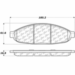 D0997 Semi-Met Disc Brake Pads: Front - Chrysler SUV