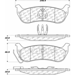 D0998 Semi-Met Disc Brake Pads: Rear - Chrysler SUV