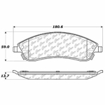 D1019A Semi-Met Disc Brake Pads: Front - Cadillac, Pontiac