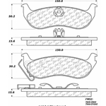 D1040 Semi-Met Disc Brake Pads: Rear - Ford, Lincoln, Mercury