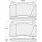 D1050 Semi-Met Disc Brake Pads: Rear - Ford