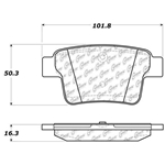D1071 Semi-Met Disc Brake Pads: Rear - Ford, Van, Mercury, Van