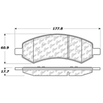 D1084 Semi-Met Disc Brake Pads: Front - Chrysler SUV, Dodge Pickup, Mitsubishi Pickup