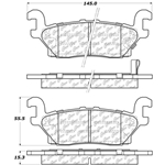 D1120 Semi-Met Disc Brake Pads: Rear - Hummer SUV
