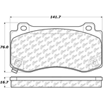D1149 Semi-Met Disc Brake Pads: Front - Chrysler, Dodge, Jeep SUV