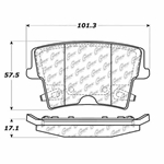 D1057B Semi-Met Disc Brake Pads: Rear - Dodge