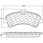 D1318 Semi-Met Disc Brake Pads: Rear - Dodge Van